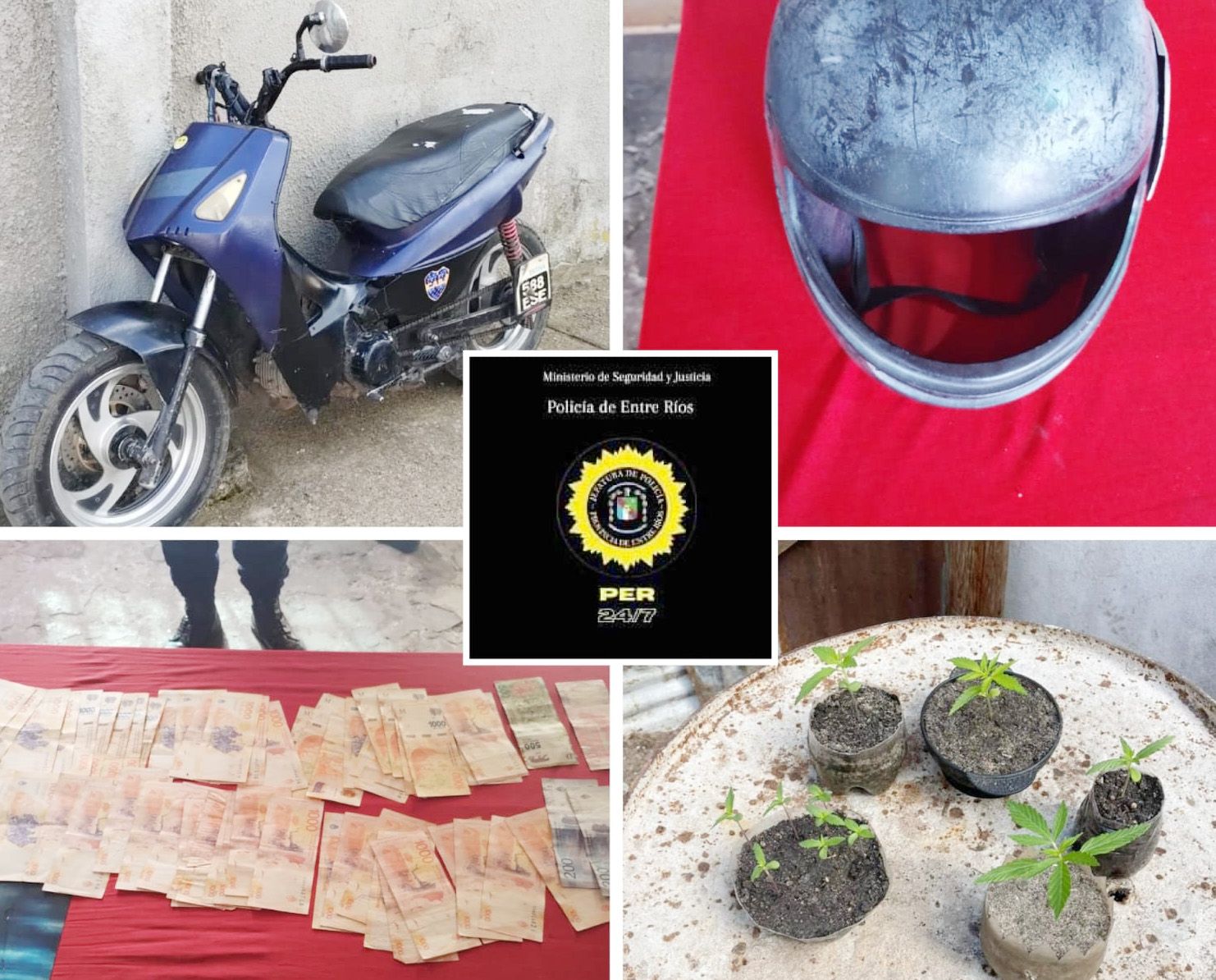 Secuestro De Una Motocicleta Dinero Y Armas En Dos Allanamientos El