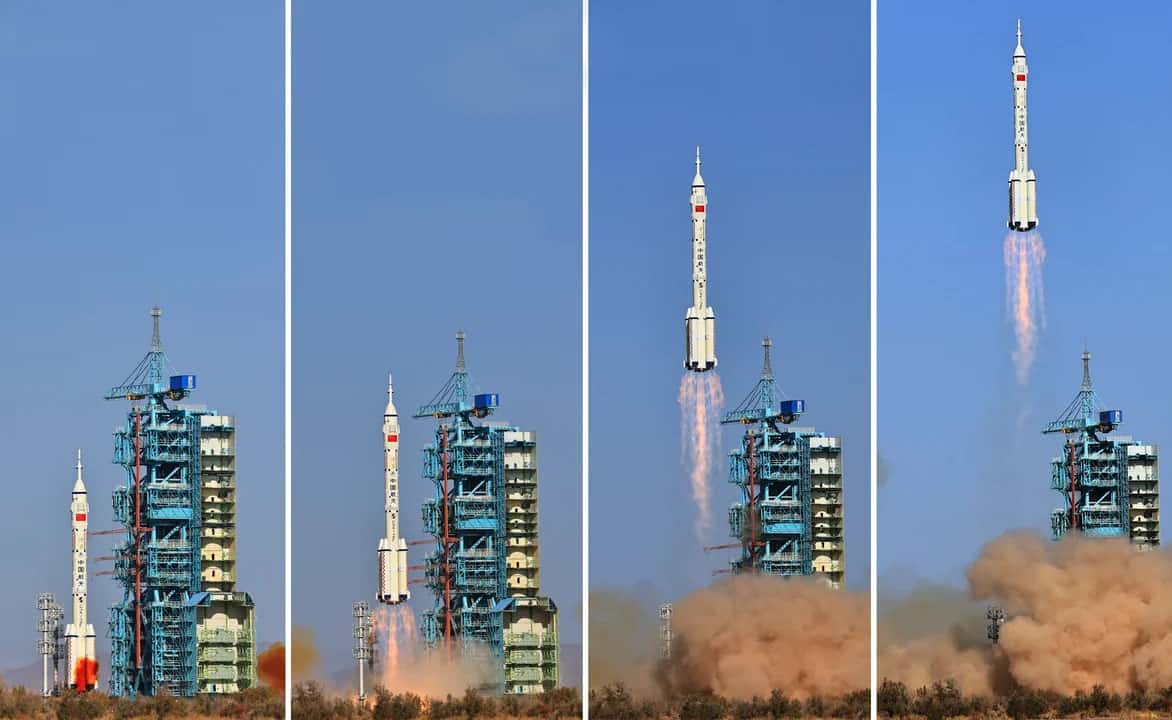 China lanzó la nave espacial tripulada Shenzhou-18