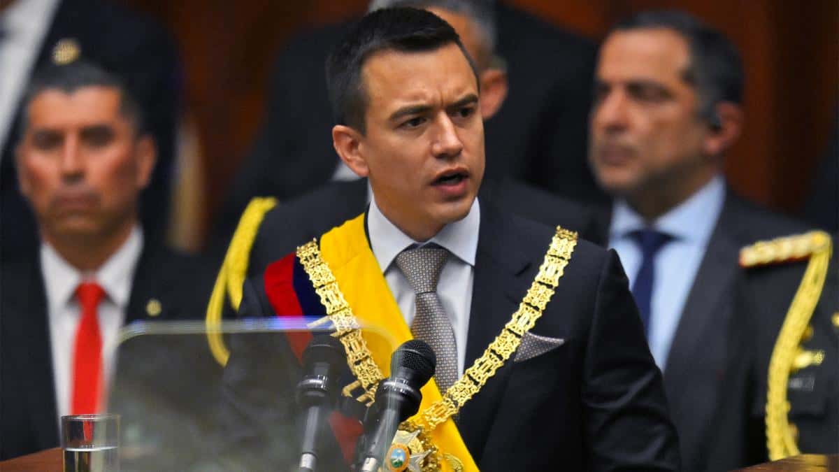 El Presidente de Ecuador dijo que ahora “hay menos muertes y más tranquilidad”