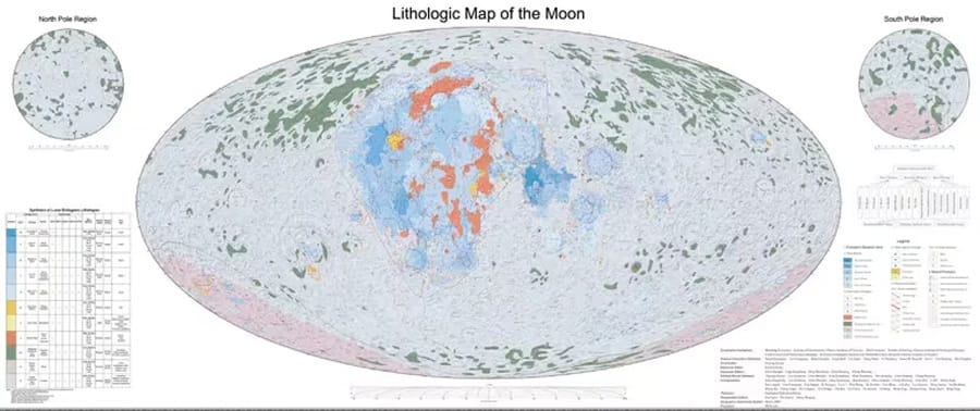 China publicó el primer atlas geológico lunar de alta definición