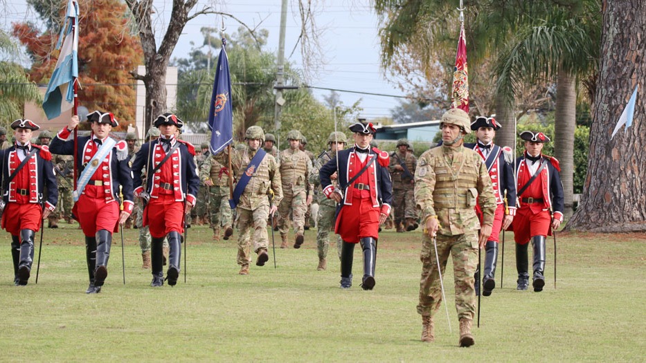 El Regimiento de Concordia celebró el 216° aniversario del Ejército Argentino