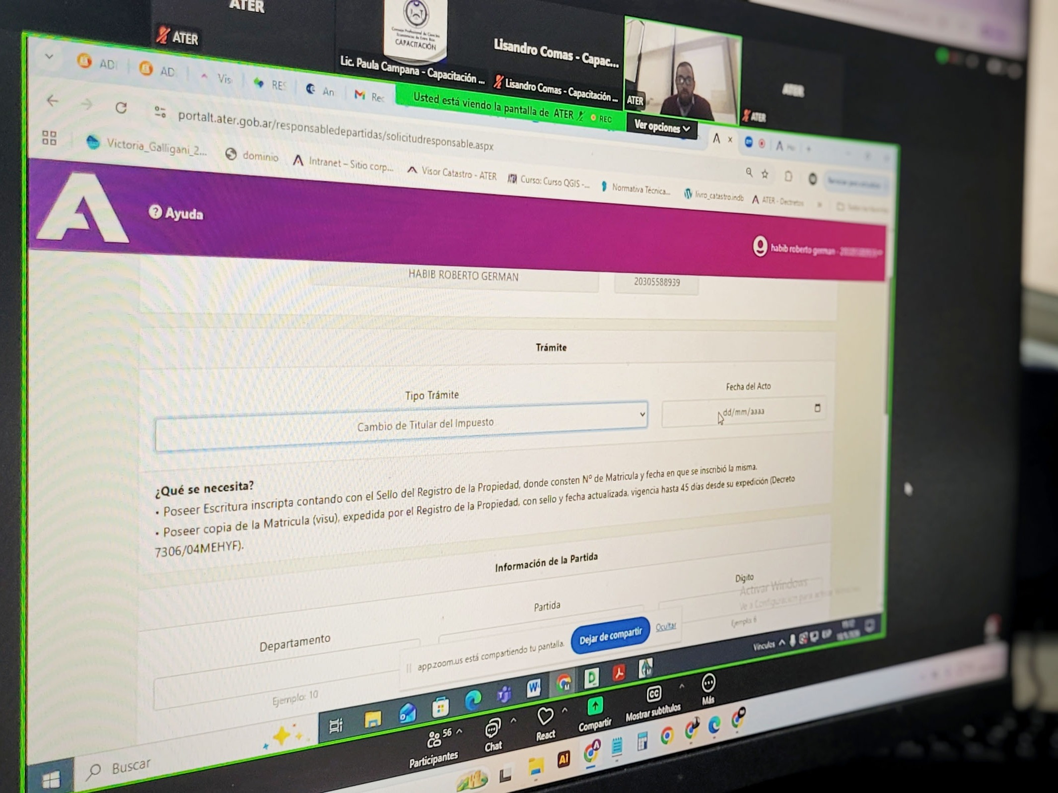 ATER inició un ciclo de capacitaciones sobre información tributaria para profesionales en ciencias económicas