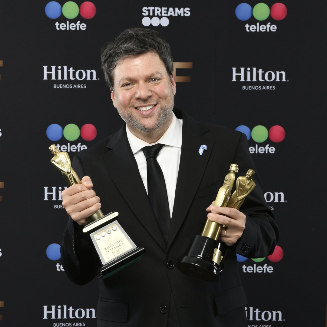 Guido Kaczka ganó el Martín Fierro de Oro en la gran fiesta de la televisión argentina