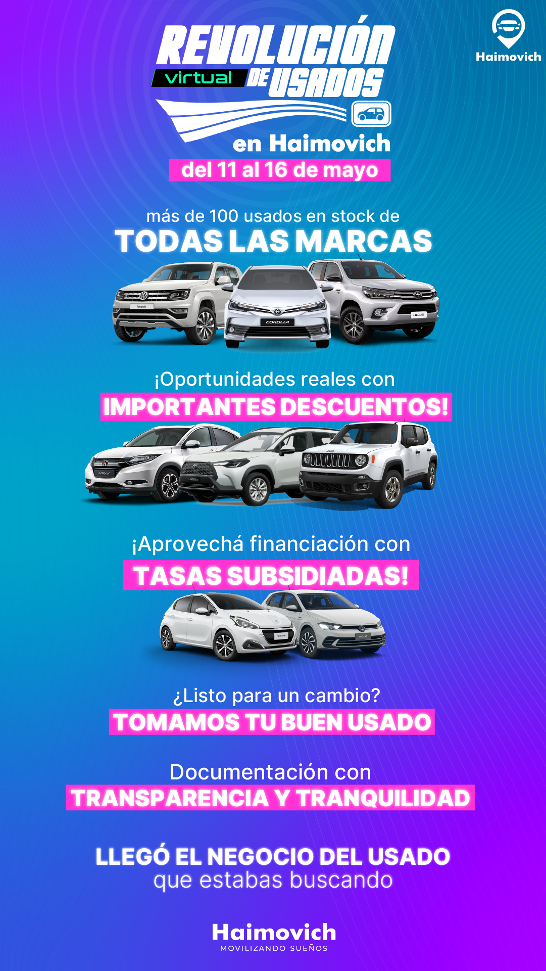 Haimovich lanza una nueva edición de su REVOLUCIÓN DE USADOS
