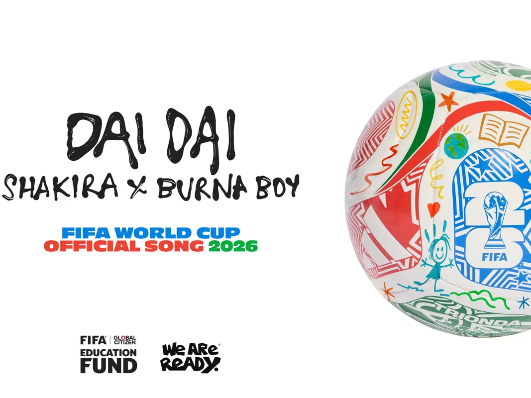 Shakira y Burna Boy lanzaron Dai Dai, la canción oficial del Mundial 2026