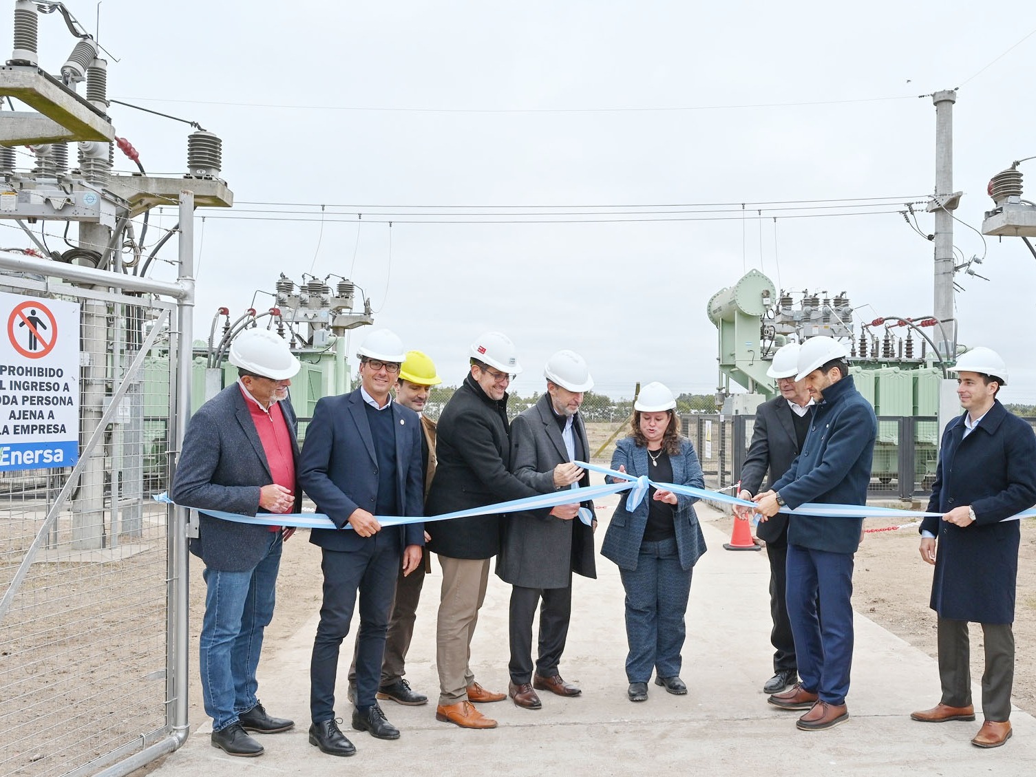 Los Gobernadores de Entre Ríos y Santa Fe inauguraron una nueva subestación de energía en General Ramírez