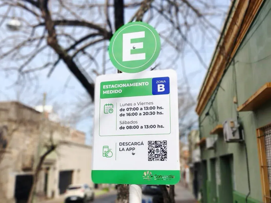 Estacionamiento medido liberado durante el fin de semana