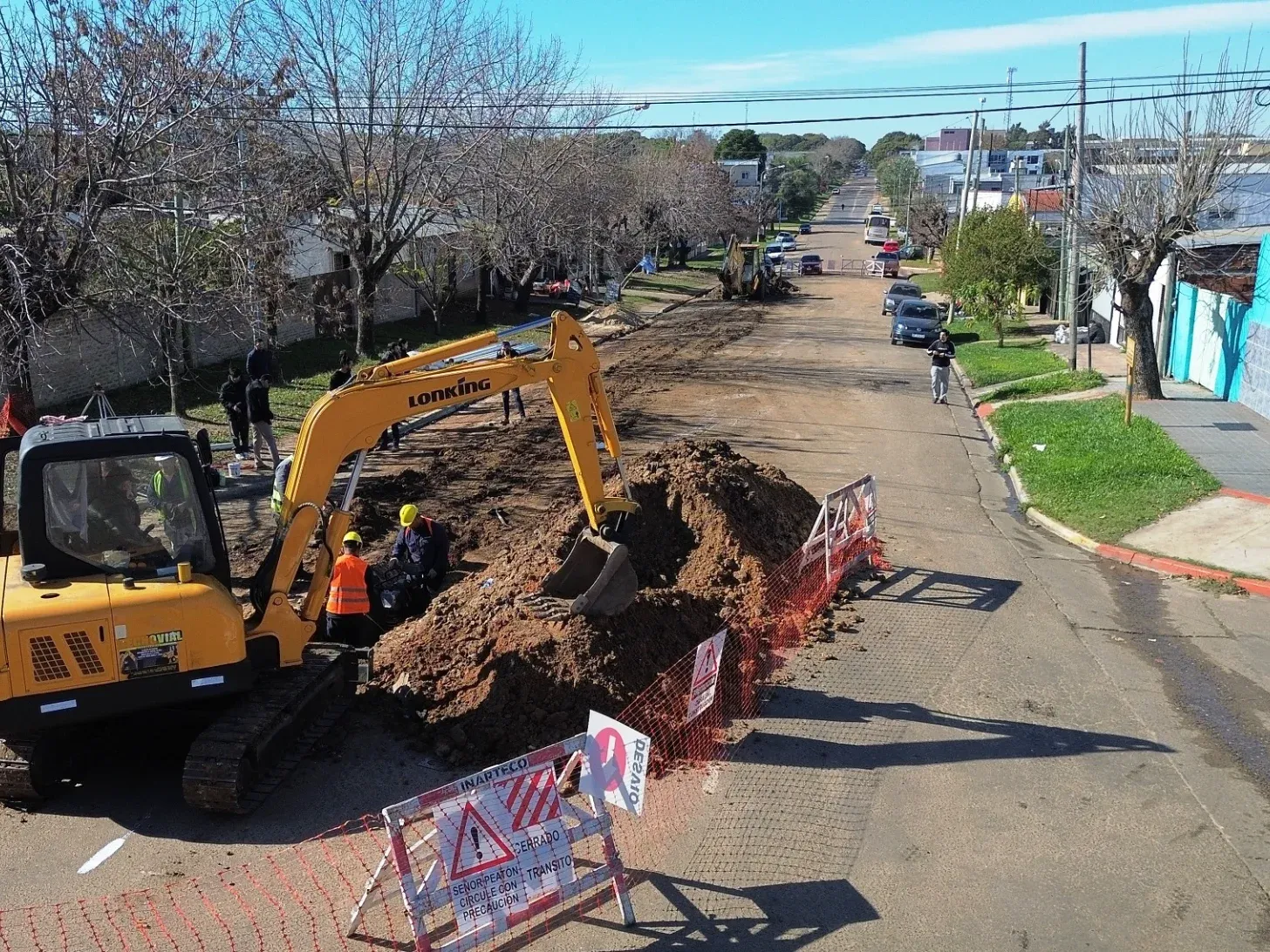 Comenzaron los trabajos de repavimentación de calle Ricardo Rojas