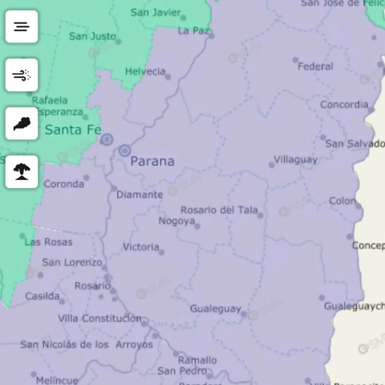 Advierten sobre la presencia de bancos de niebla en toda la provincia