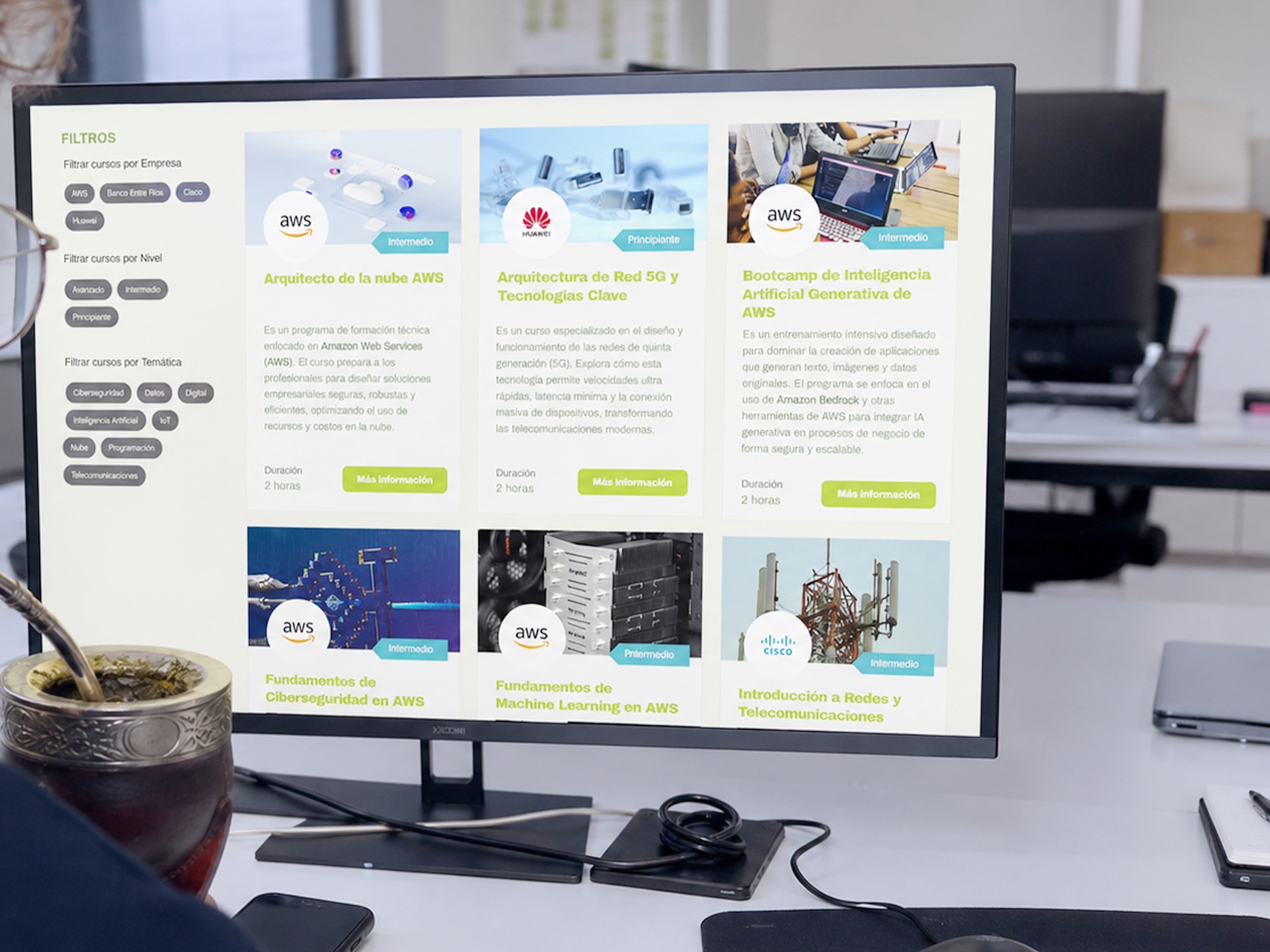Una nueva plataforma reúne toda la oferta de formación digital de la provincia