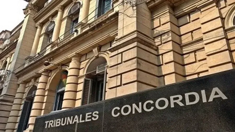 Movimiento de causas judiciales en tribunales de Concordia