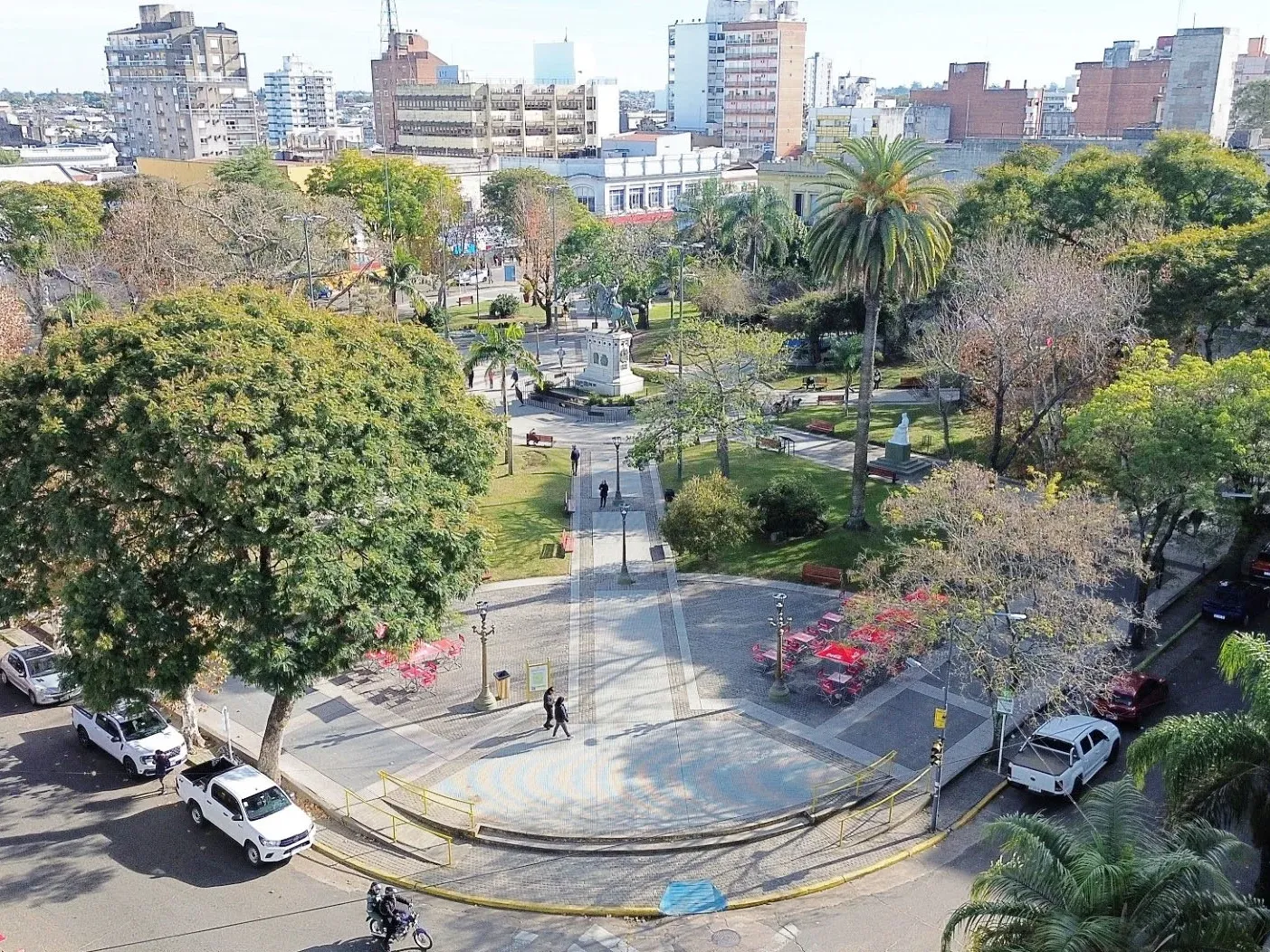 Operativo en la zona céntrica y estacionamiento medido liberado